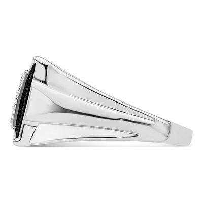 Men's Sterling Silver 1/4 ct tw Diamond Ring – view 3
