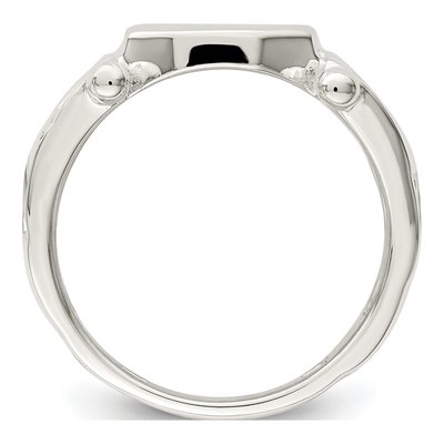 Sterling Silver Fancy Signet Ring – view 3
