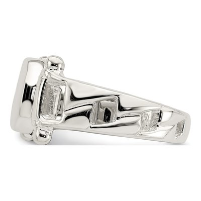 Sterling Silver Fancy Signet Ring – view 5