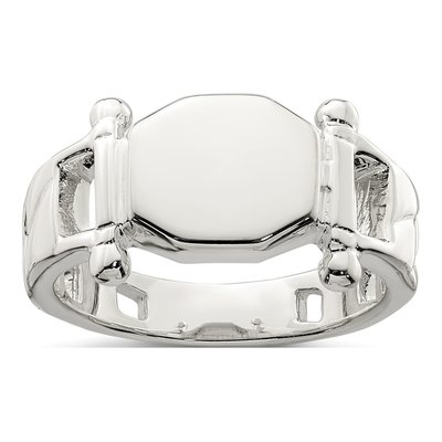 Sterling Silver Fancy Signet Ring