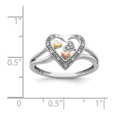 Sterling Silver Diamond Ring – view 4