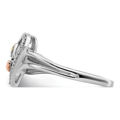 Sterling Silver Diamond Ring – view 5