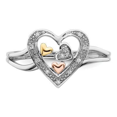 Sterling Silver Diamond Ring – view 6