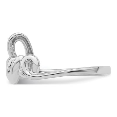 Sterling Silver Diamond LOVE Ring – view 4