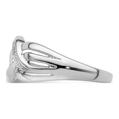 Sterling Silver Diamond Ring – view 4
