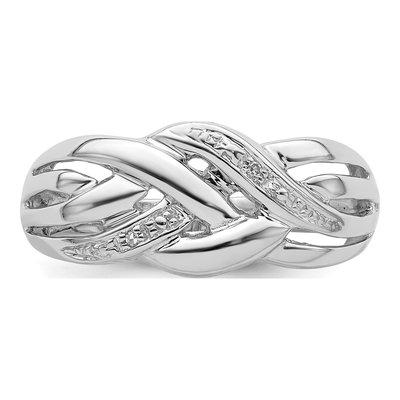 Sterling Silver Diamond Ring – view 6