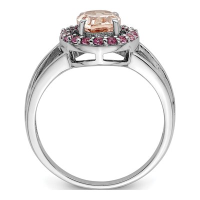 Sterling Silver Morganite Ring – view 3