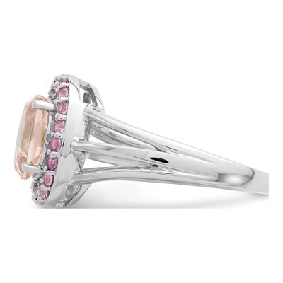 Sterling Silver Morganite Ring – view 5