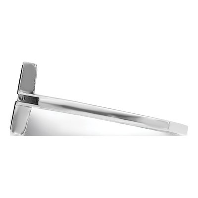 Sterling Silver Antiqued Sideways Cross Ring – view 4