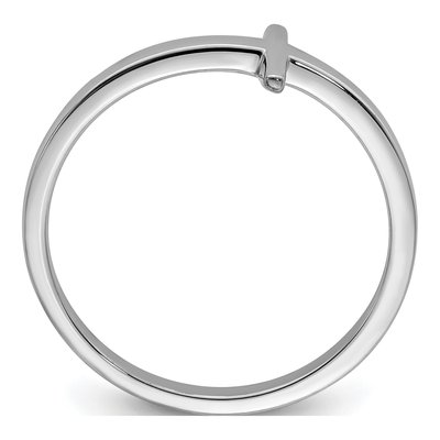 Sterling Silver Sideways Cross Ring – view 3