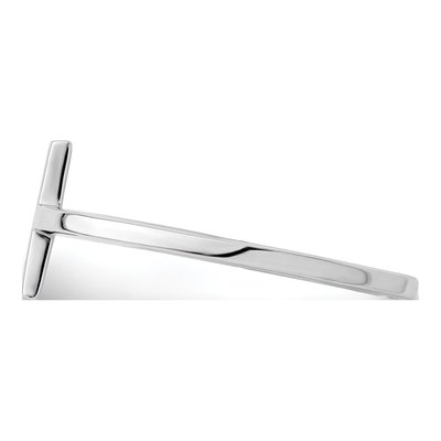 Sterling Silver Sideways Cross Ring – view 4