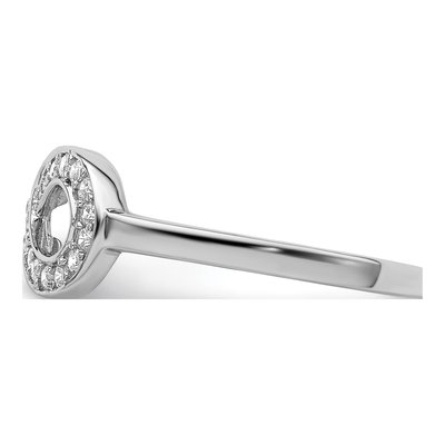 Sterling Silver CZ Infinity Ring – view 4