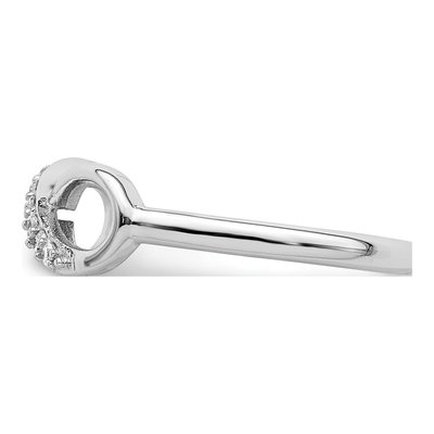 Sterling Silver CZ Infinity Ring – view 4