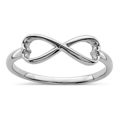 Sterling Silver Infinity Heart Ring