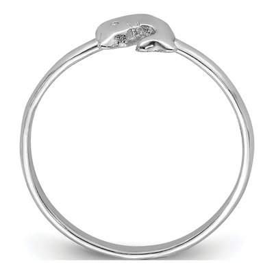 Sterling Silver Girls' Dolphin Ring – view 3