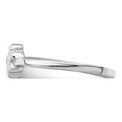Sterling Silver Girls' Enamel Daisy Ring – view 4