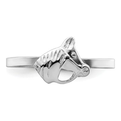 Sterling Silver Girls' Horse Ring – view 5