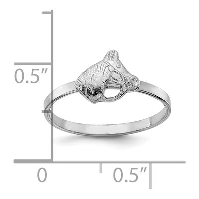 Sterling Silver Girls' Horse Ring – view 6