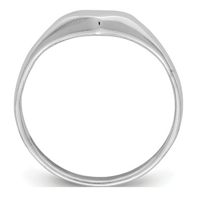 Sterling Silver Girls' Elongated Heart Ring – view 3