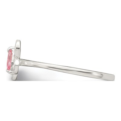 Sterling Silver CZ Girls' Butterfly Ring – view 4