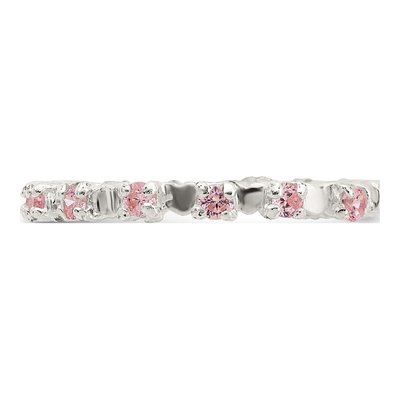 Sterling Silver CZ Girls' Ring – view 4