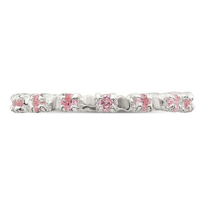 Sterling Silver CZ Girls' Ring – view 6