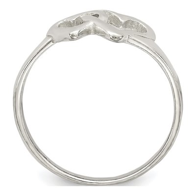 Sterling Silver Heart Ring – view 3