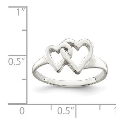 Sterling Silver Heart Ring – view 4
