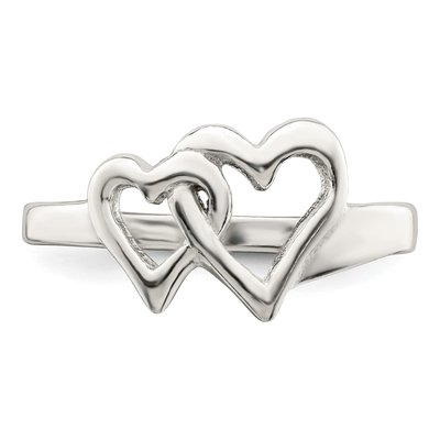 Sterling Silver Heart Ring – view 6