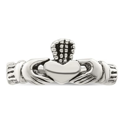 Sterling Silver Claddagh Toe Ring – view 6