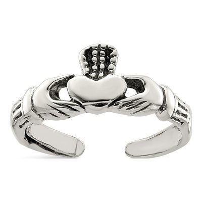 Sterling Silver Claddagh Toe Ring