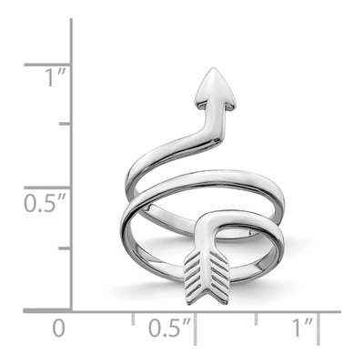Sterling Silver Arrow Wrap Toe Ring – view 4