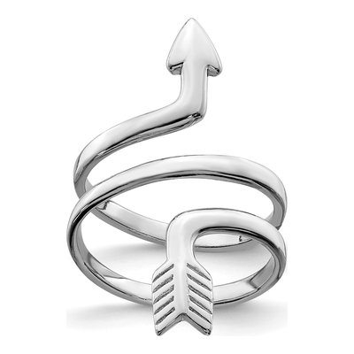 Sterling Silver Arrow Wrap Toe Ring