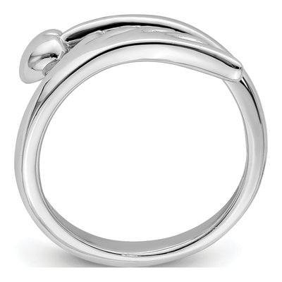 Sterling Silver Heart Wing Toe Ring – view 3