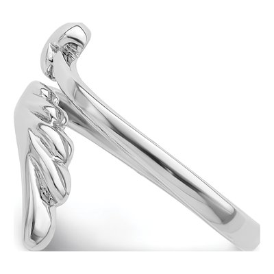 Sterling Silver Heart Wing Toe Ring – view 4