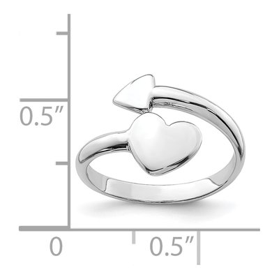 Sterling Silver Heart Arrow Toe Ring – view 5