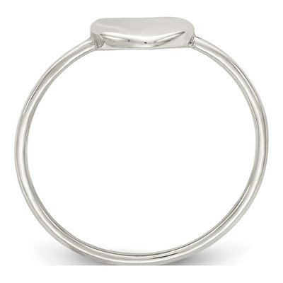 Sterling Silver Heart Ring – view 3