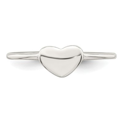 Sterling Silver Heart Ring – view 6
