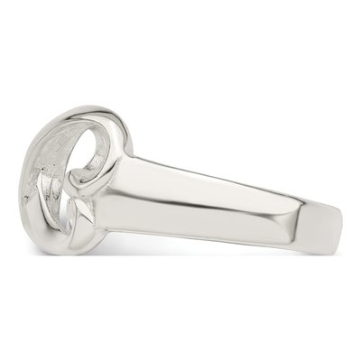 Sterling Silver Heart Infinity Ring – view 5