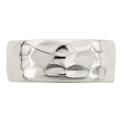 Sterling Silver Hammered Ring – view 5