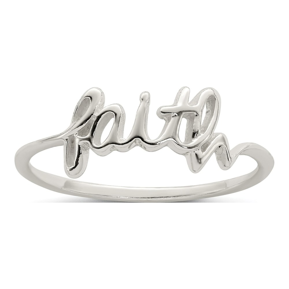 Sterling Silver Faith Ring
