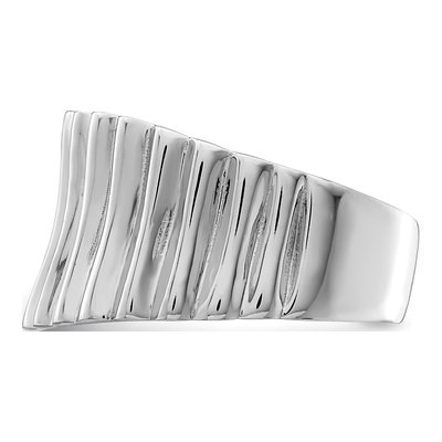 Sterling Silver Ridged Ring – view 5