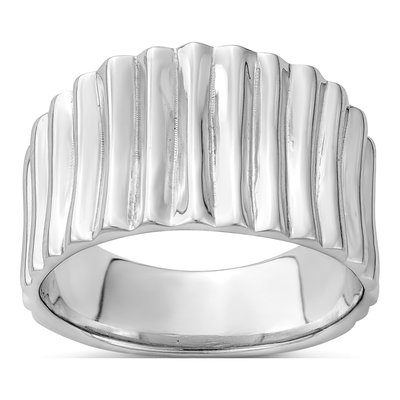Sterling Silver Ridged Ring