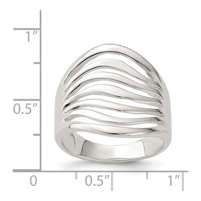 Sterling Silver Wave Ring – view 4