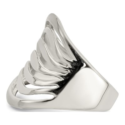 Sterling Silver Wave Ring – view 5