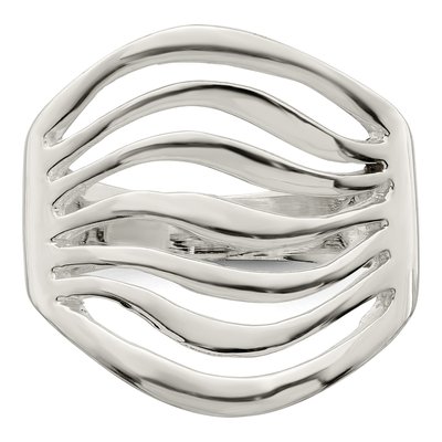 Sterling Silver Wave Ring – view 6