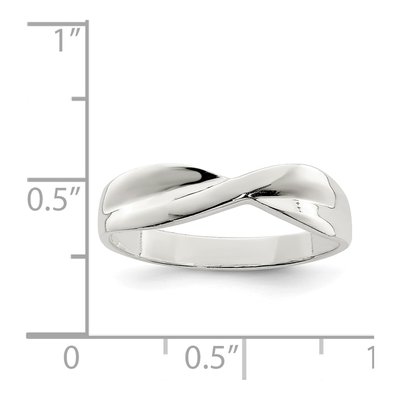 Sterling Silver Twist Ring – view 3