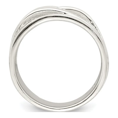Sterling Silver 6mm 5-Band Intersecting Band – view 3