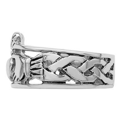 Sterling Silver Claddagh Ring – view 4