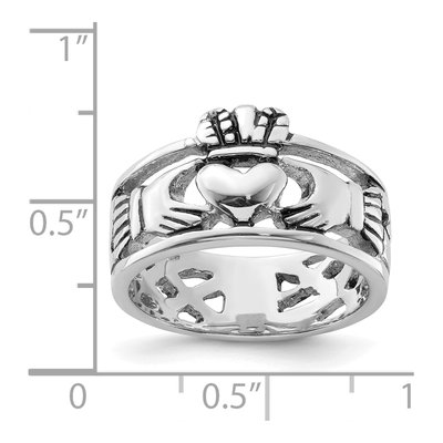 Sterling Silver Claddagh Ring – view 5